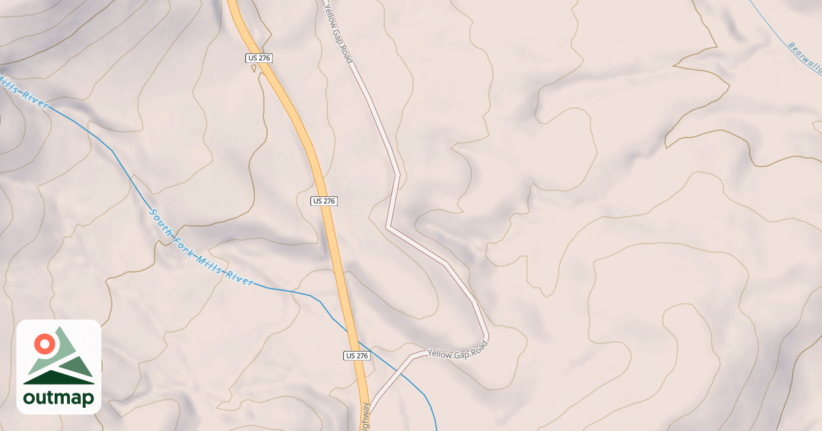 Map of YELLOW GAP