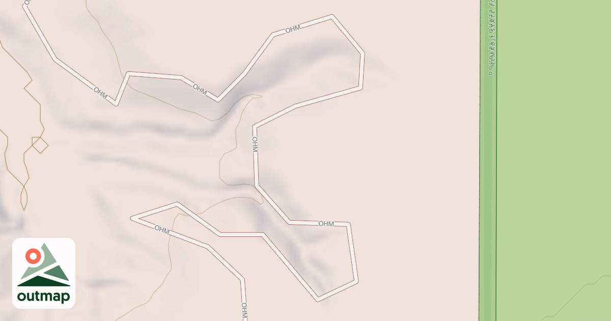 Map of Straight Arrows Trail