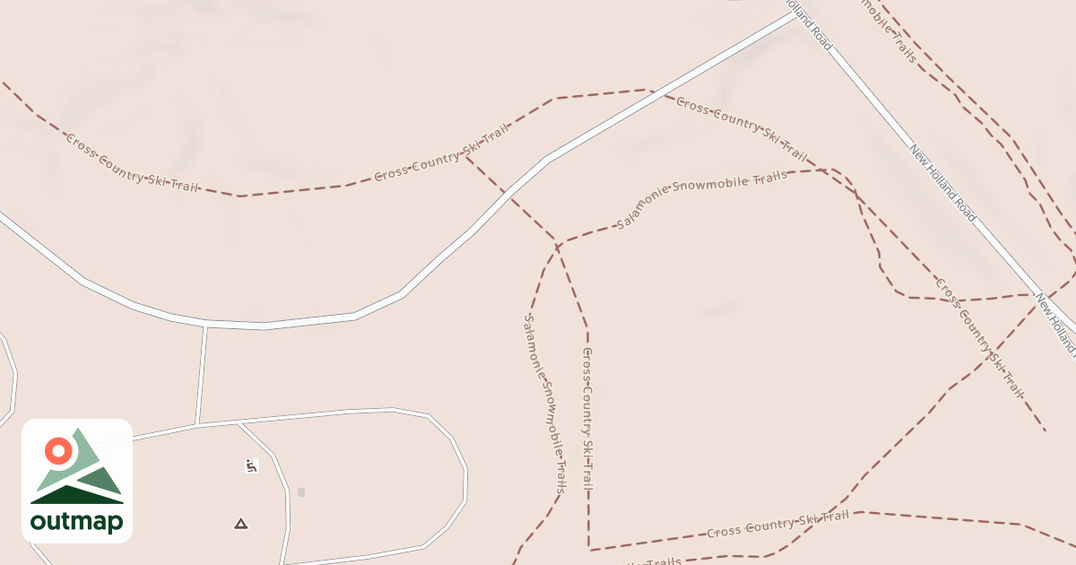 Map of Salamonie Snowmobile Trail