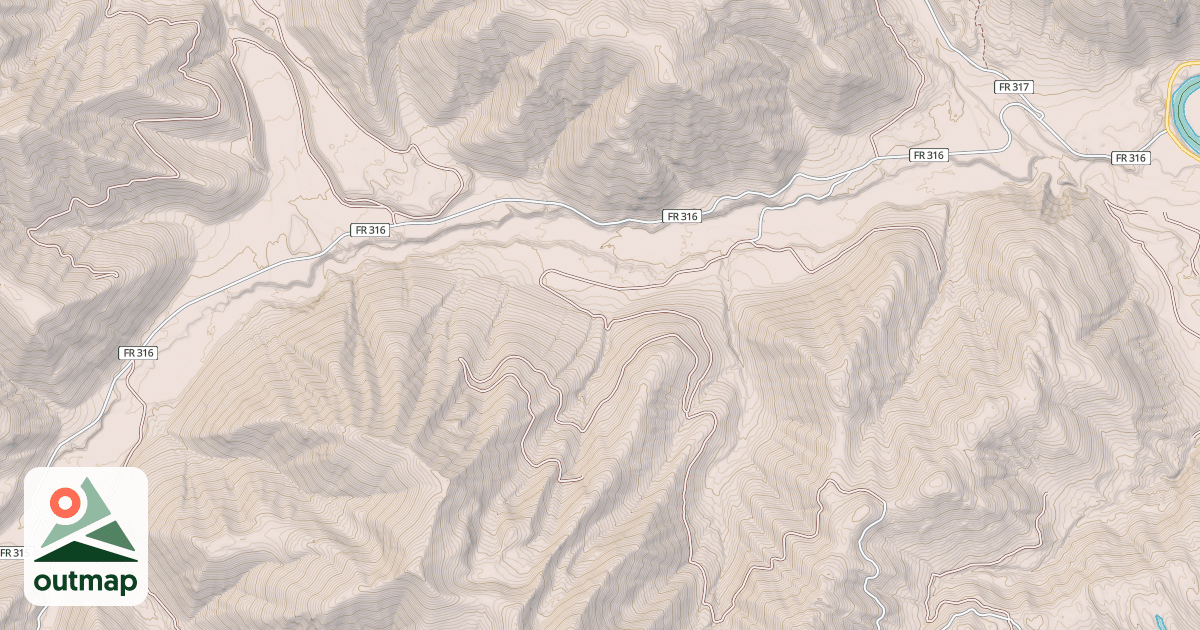 Map of BIG CREEK CANYON CREEK