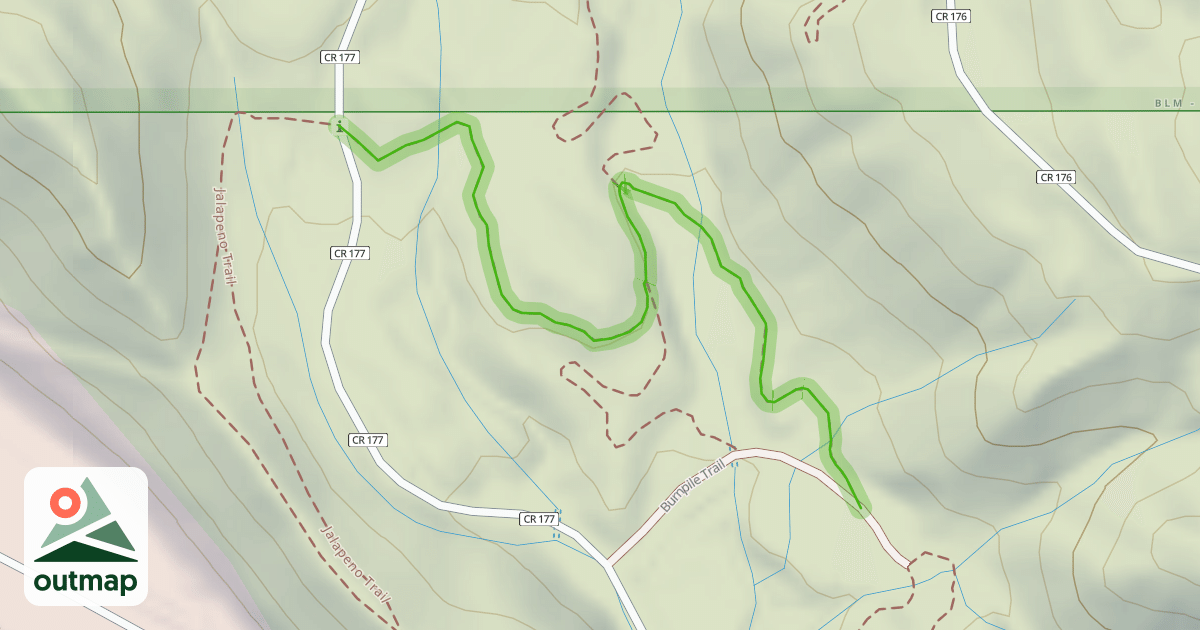 Map of Poblano Trail