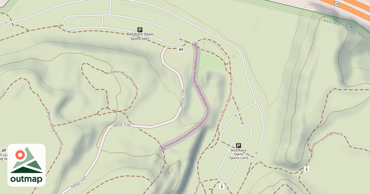 Map of Jump Track. Bikes Only