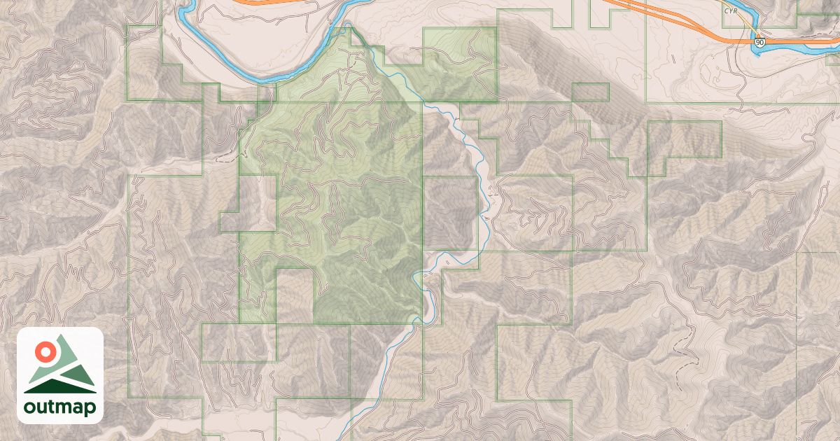 Map of FISH CREEK - LOLO CREEK