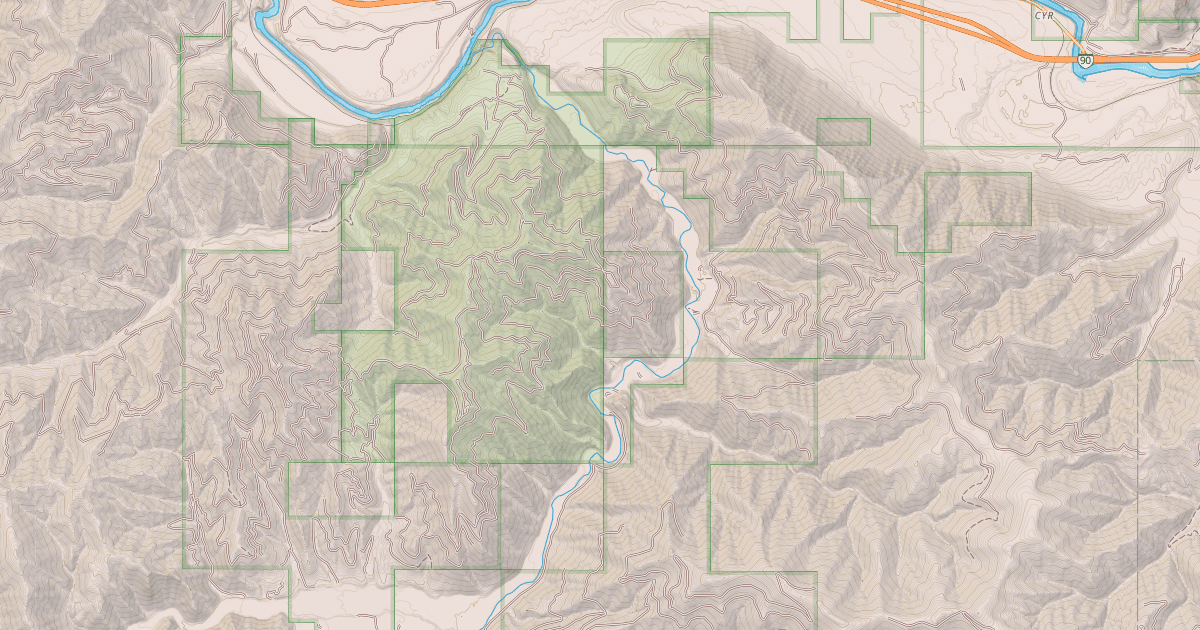 Map preview of FISH CREEK - LOLO CREEK