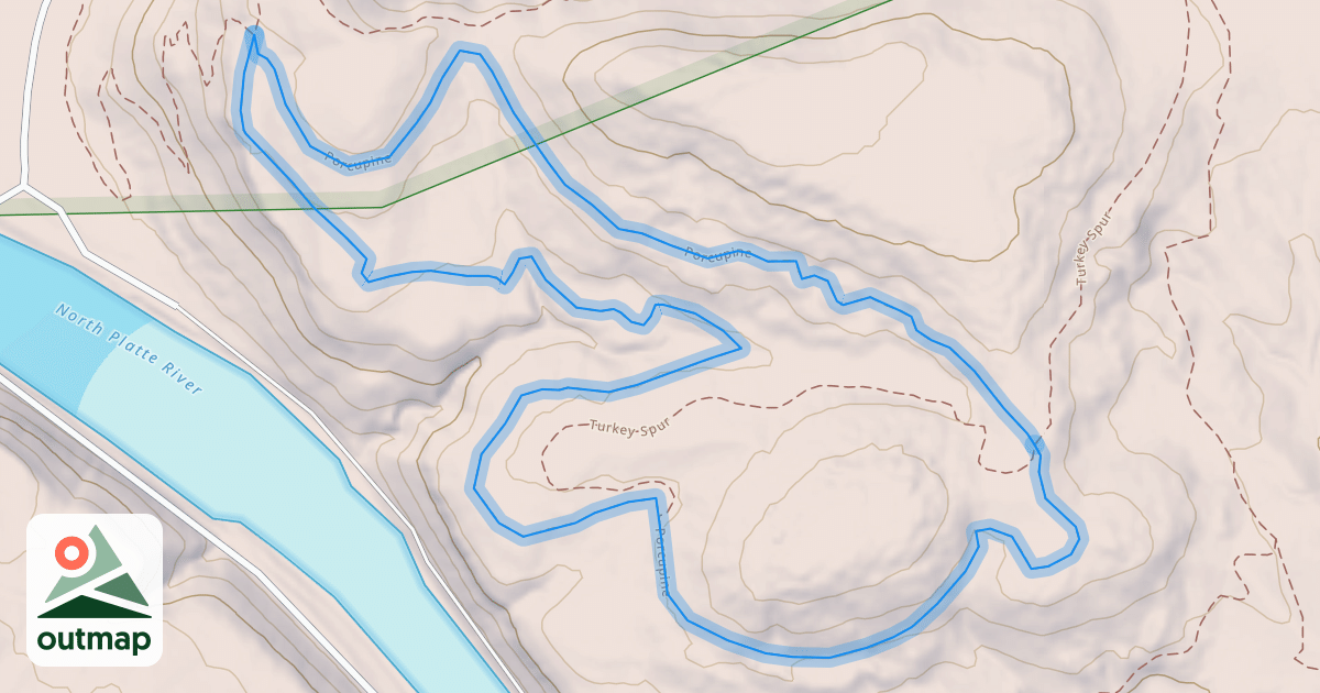 Map of Porcupine in Platte