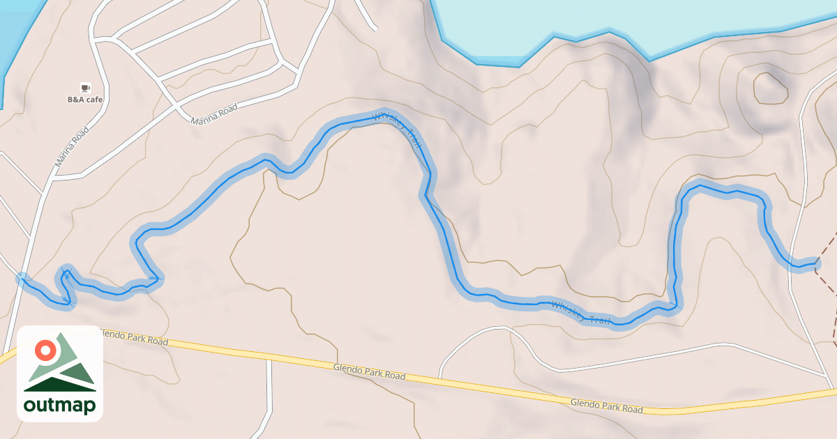 Map of Whiskey Trail
