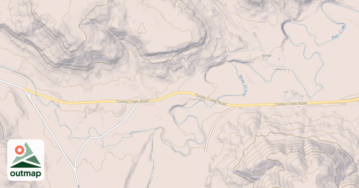 Map of TOOLEY CREEK