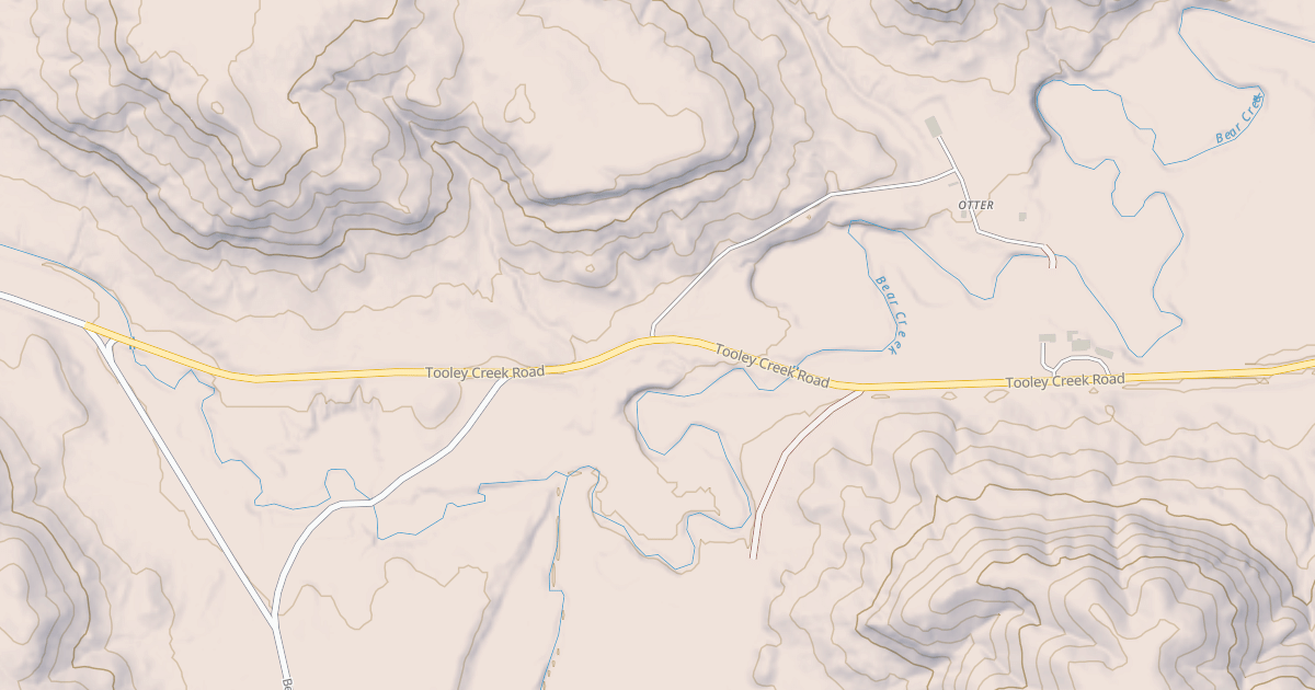 Map preview of TOOLEY CREEK