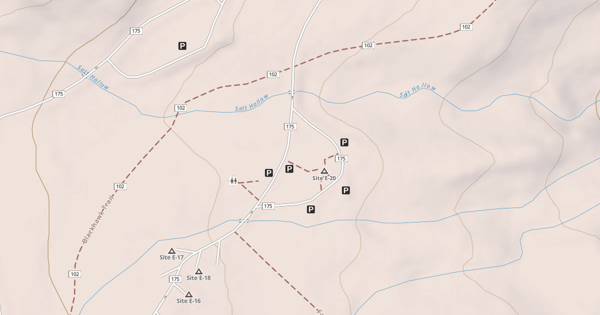 Map preview of BLACKHAWK CAMPGROUND LOOP E