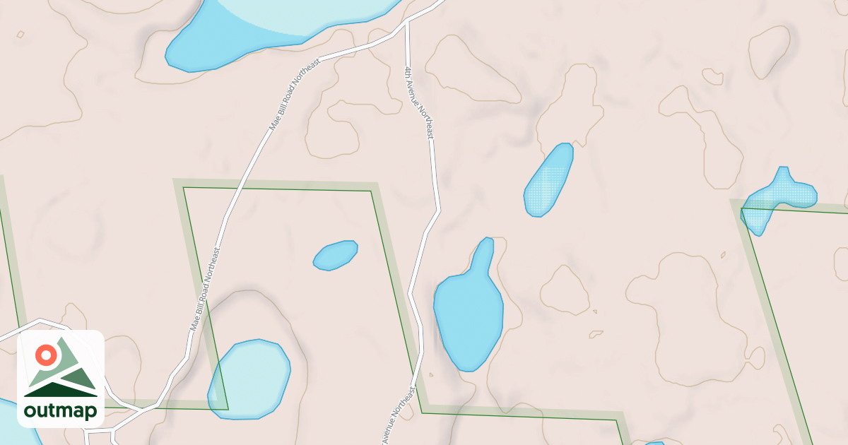 Map of 4TH AVE. NORTHEAST