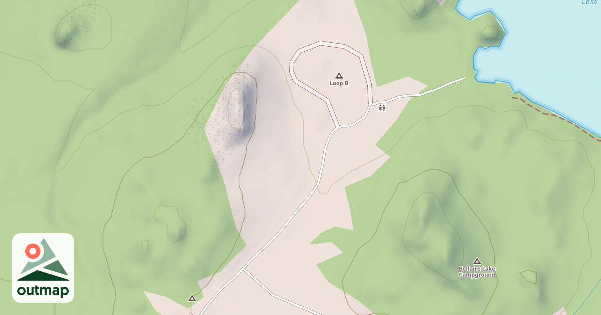 Map of BELLAIRE CG LOOP B