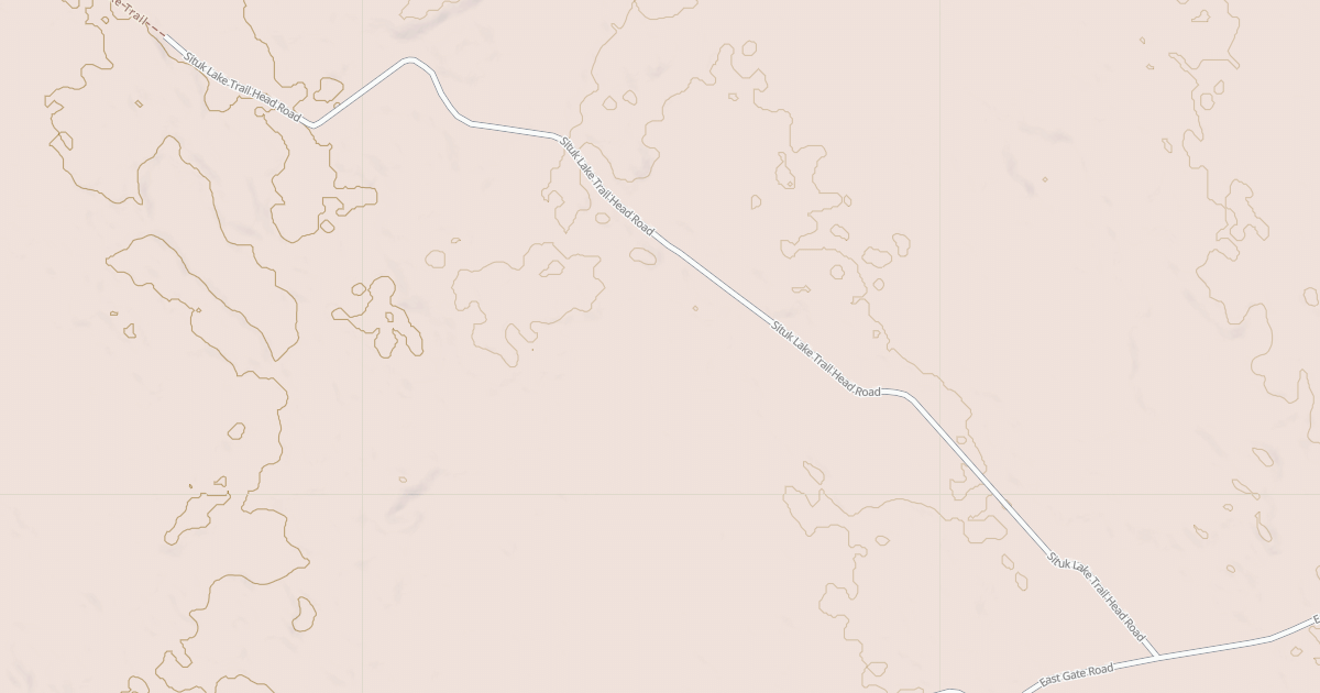 Map preview of SITUK LAKE TRAIL HEAD