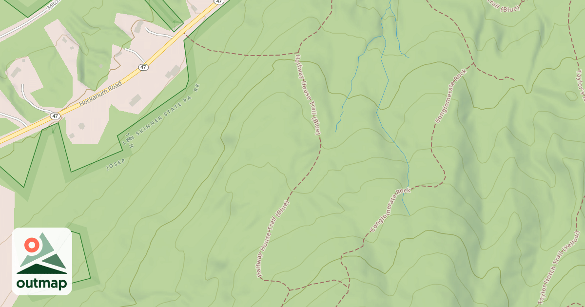 Map of Halfway House Trail