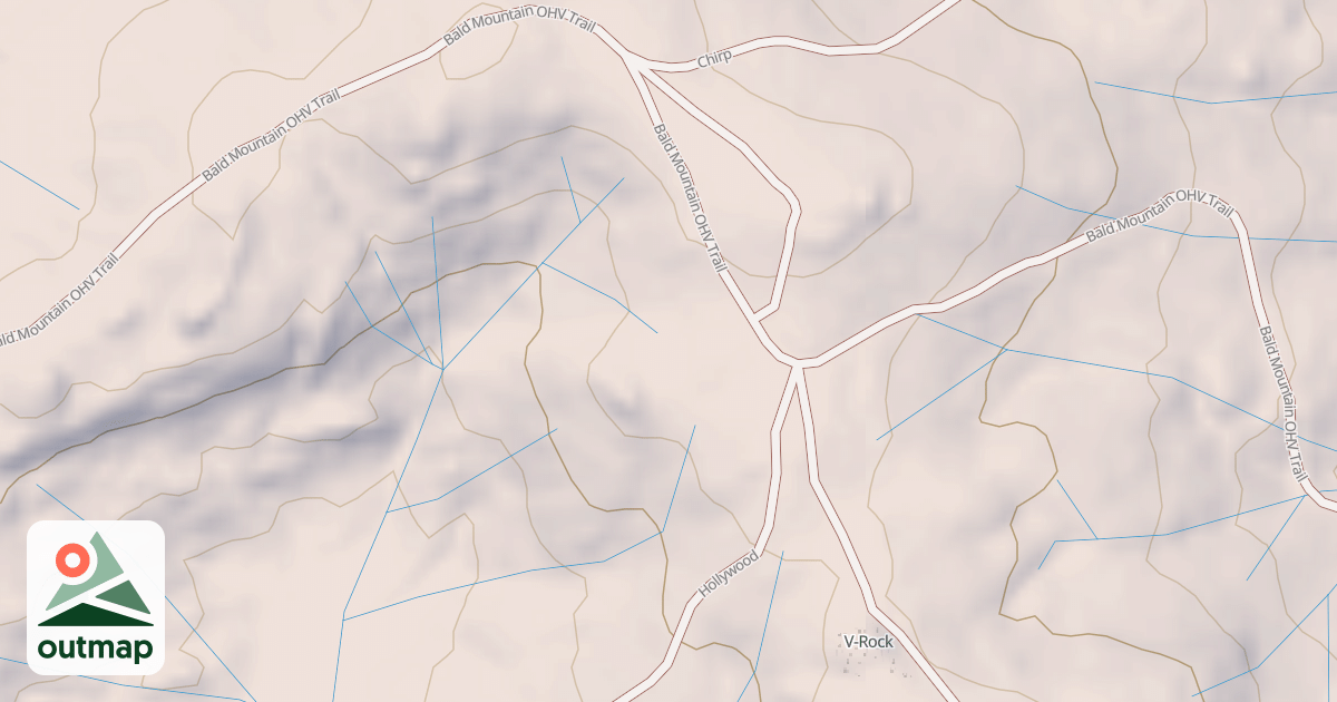 Map of BALD MOUNTAIN T11