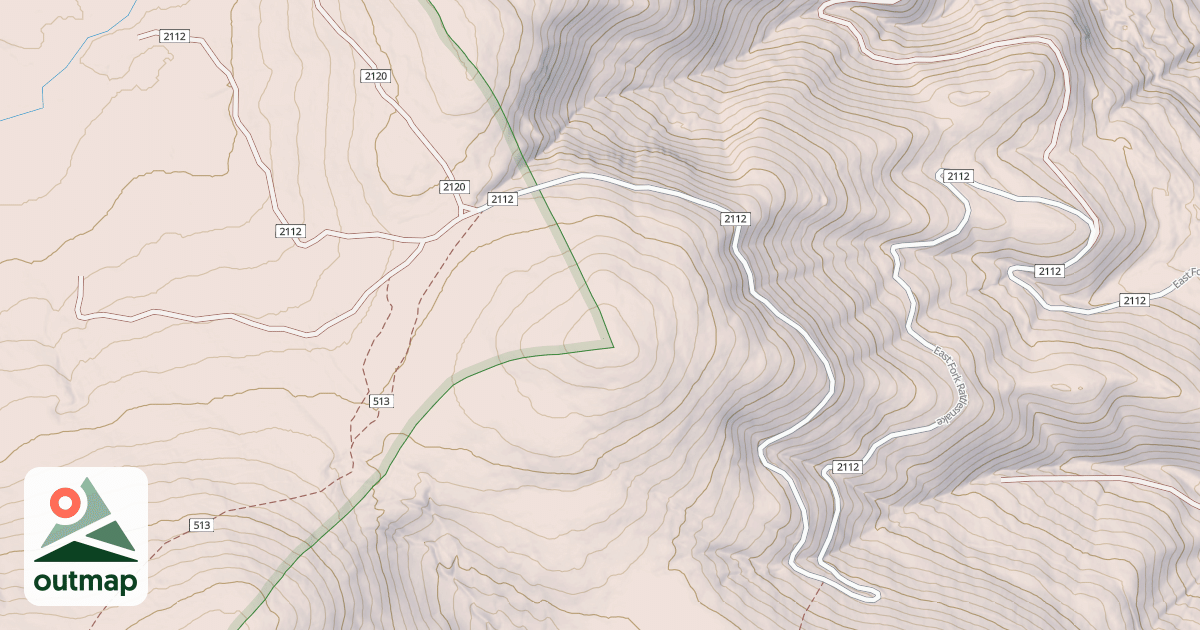 Map of EAST FORK RATTLESNAKE