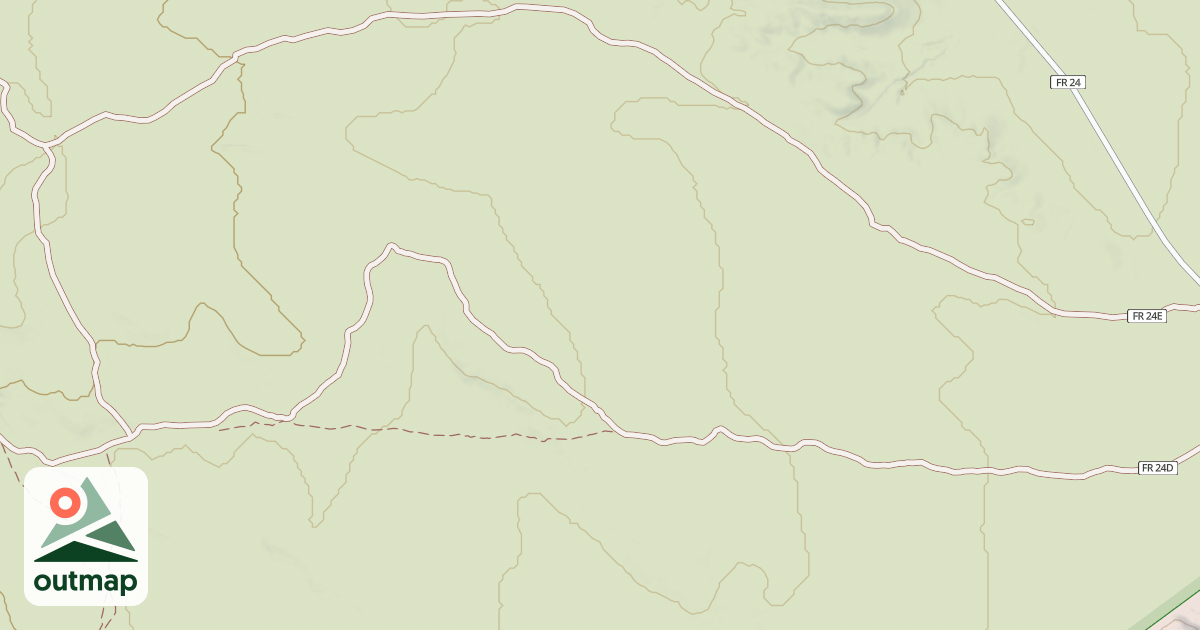 Map of USFS Motor Vehicle Use Map Roads {DC596C5A-E918-4150-B99D-57873B79ED45}