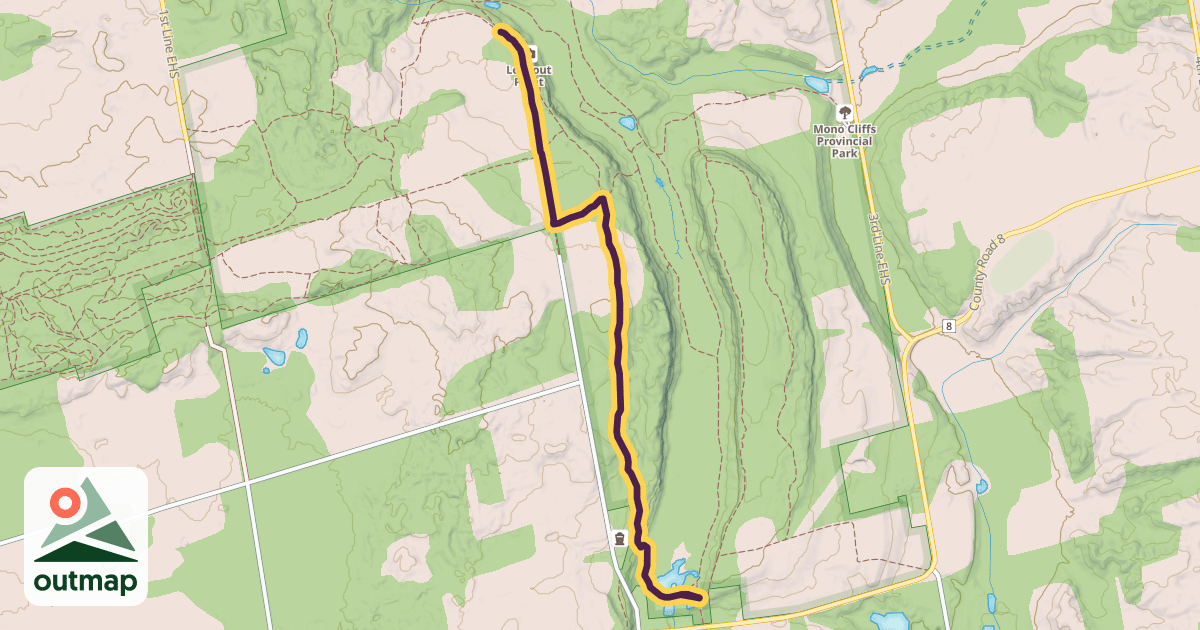 Map of Cliff Top Trail