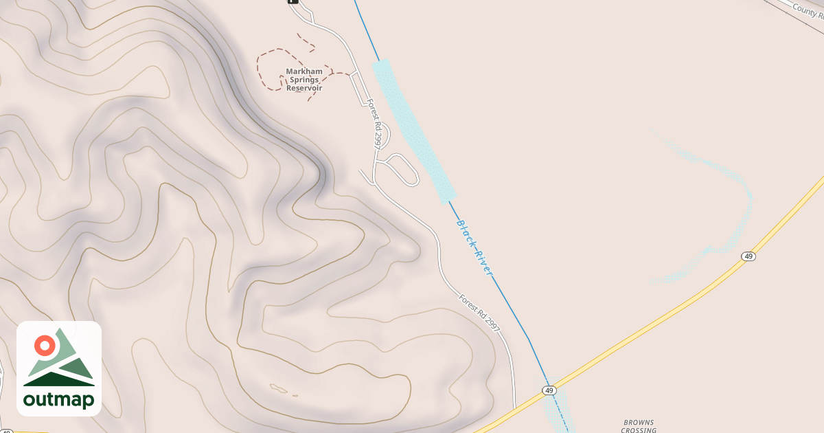 Map of MARKHAM SPRING REC AREA