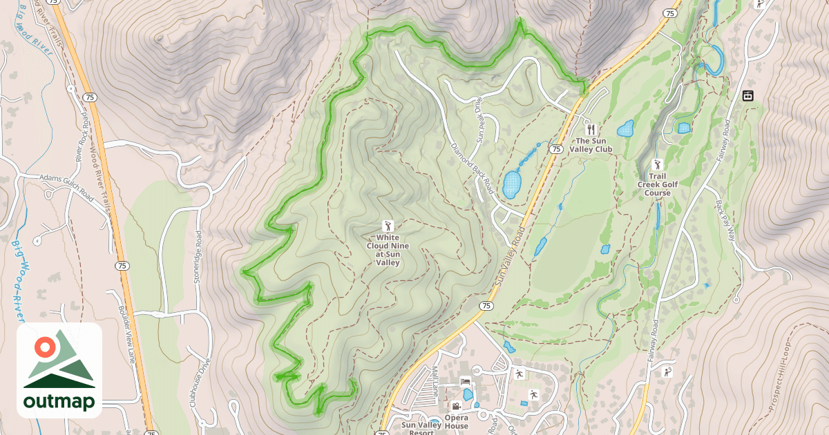 Map of White Cloud Loop
