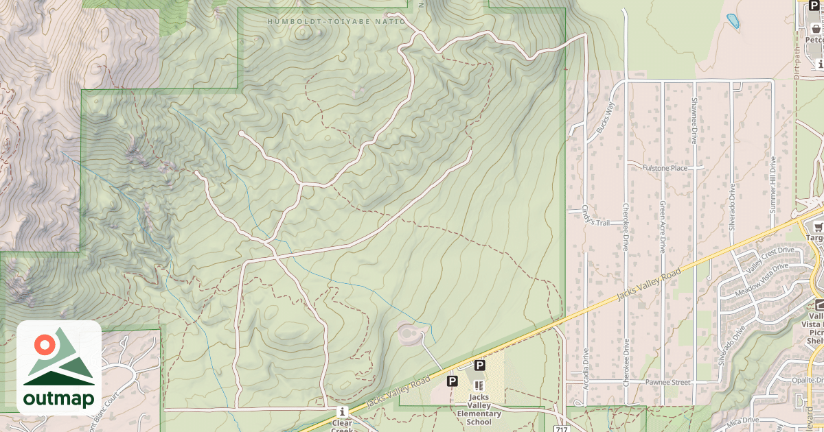 Map of VALLEY WILDLIFE ROAD