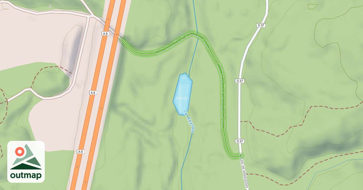Map of Route Forestière de Rossignole - G28