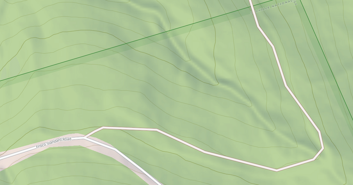 Map preview of USFS Motor Vehicle Use Map Roads {945ECA32-7A75-4F0C-A043-B1A6F374A954}