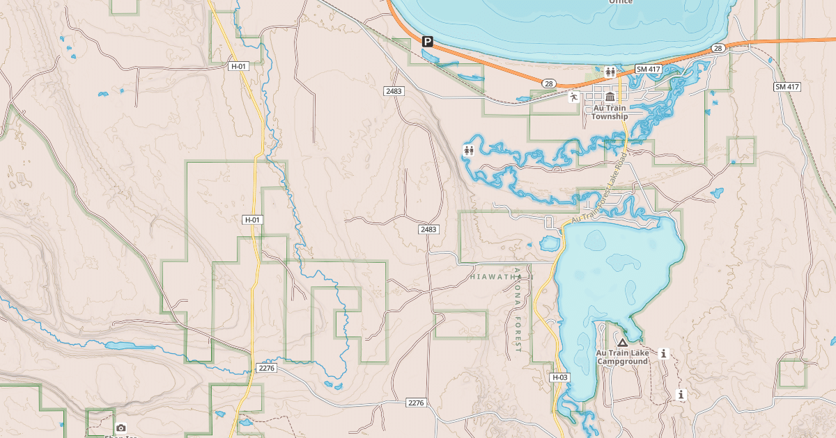 Map preview of North Hiawatha Snomo