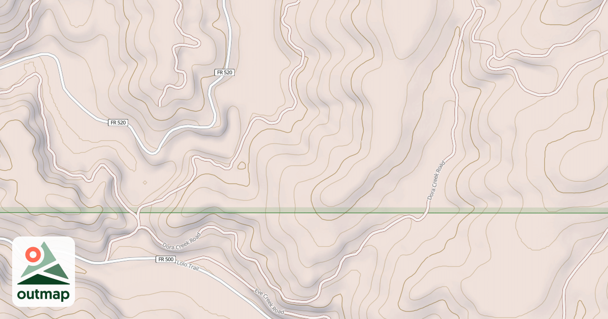 Map of DORA CREEK