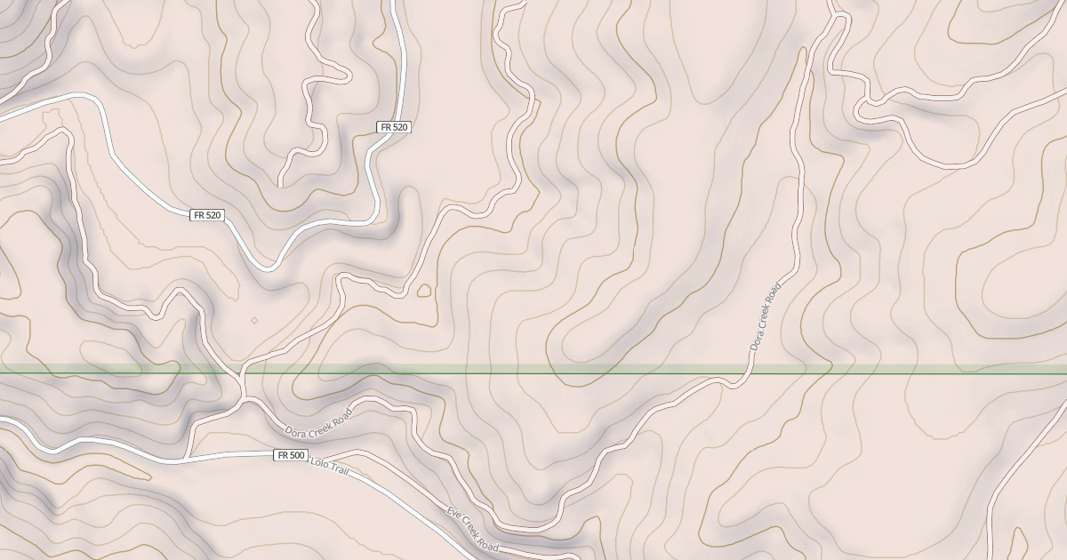 Map preview of DORA CREEK