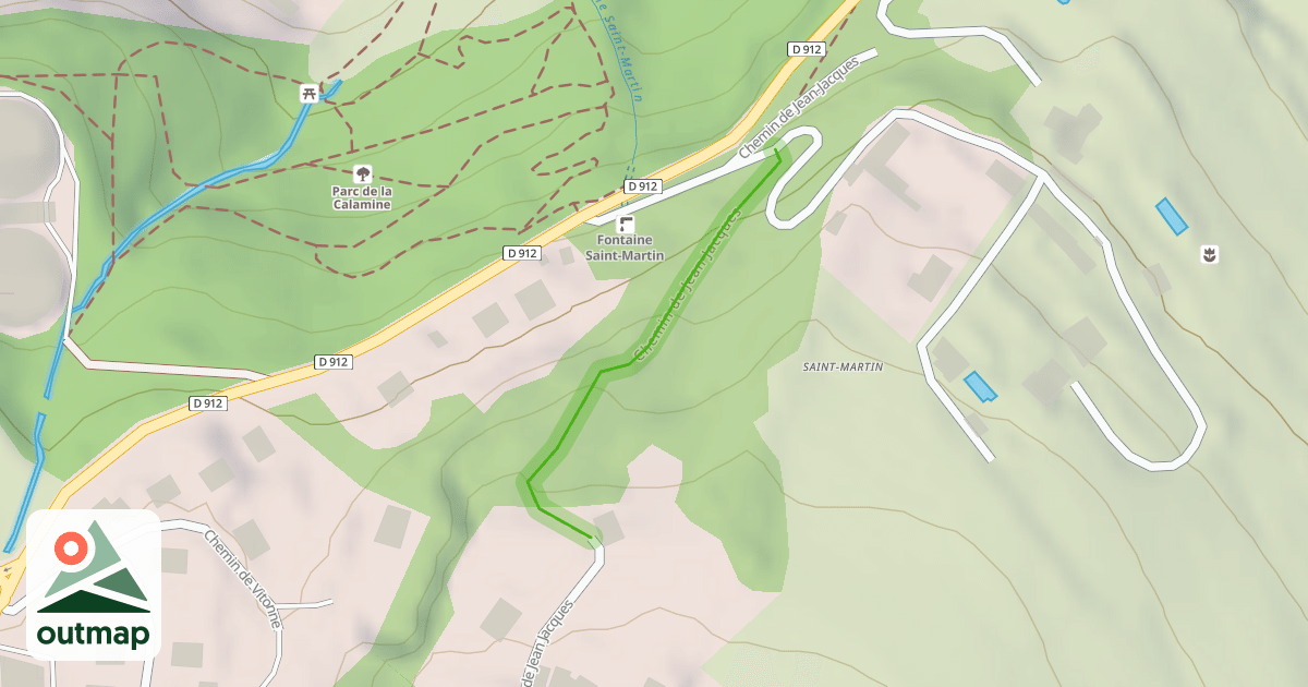 Map of Chemin de Jean Jacques