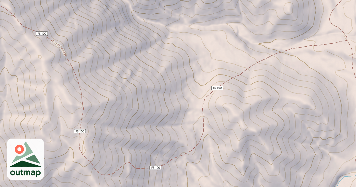 Map of Fool Creek