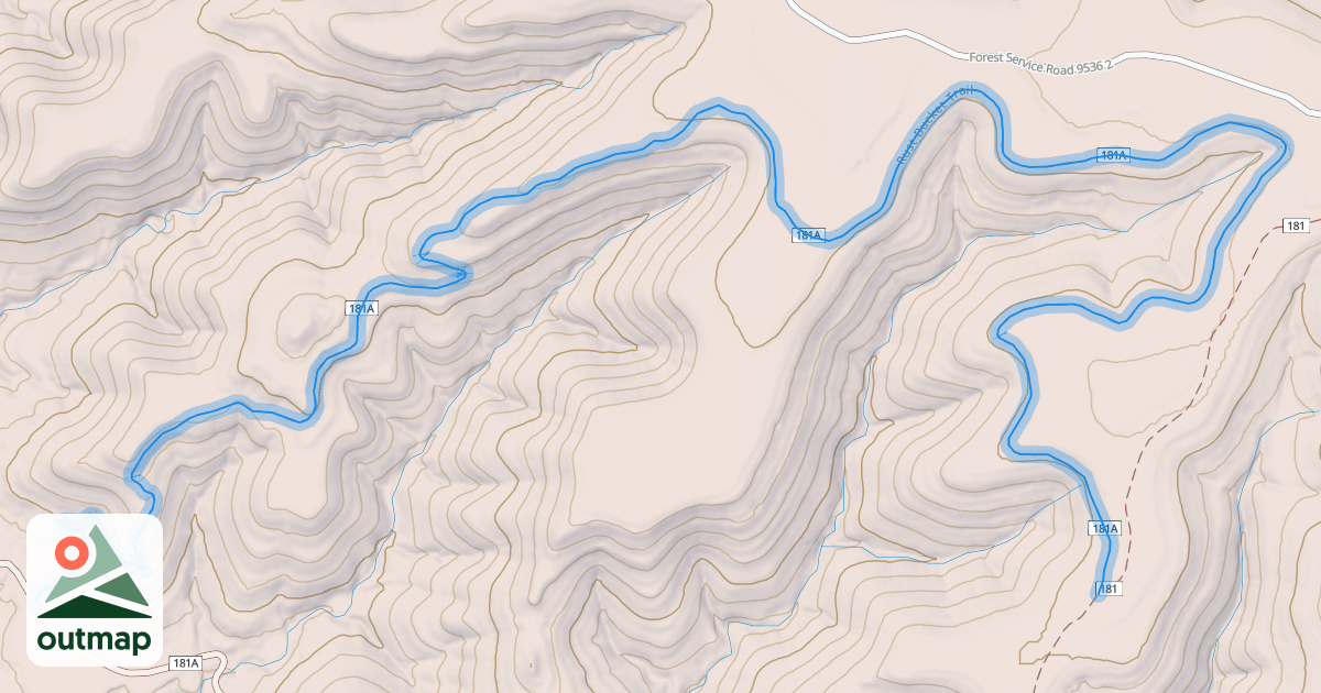 Map of Rust Bucket Trail