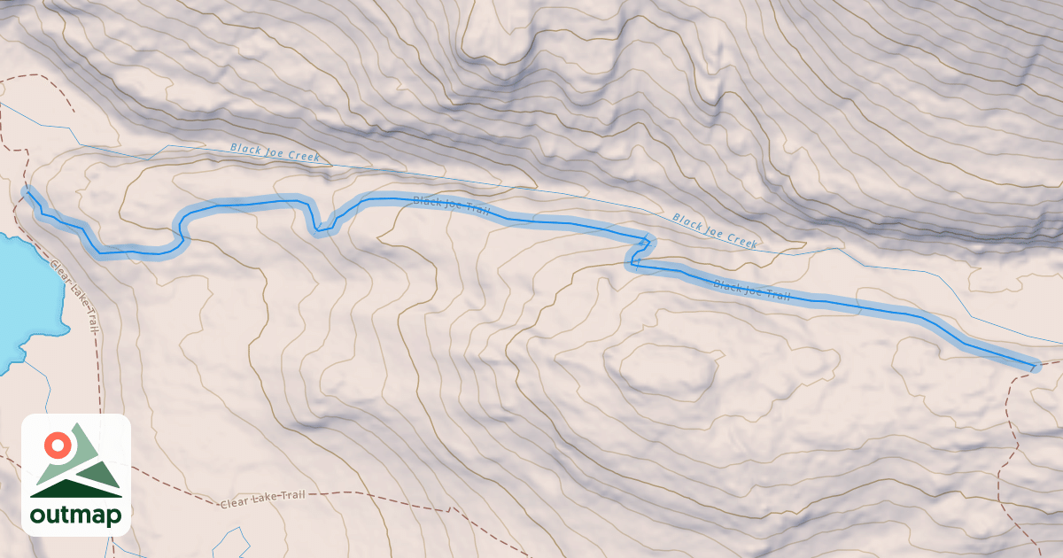 Map of Black Joe Trail