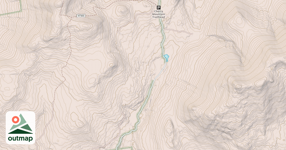 Map of Cherry Mtn Rd Snomo