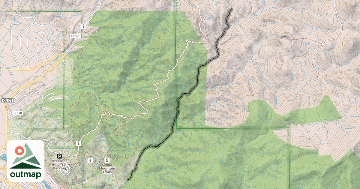 Map of Cottonwood Trail