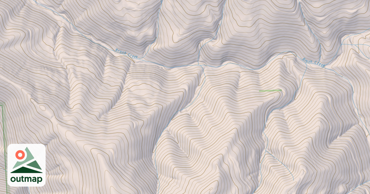 Map of BRUSH RIDGE
