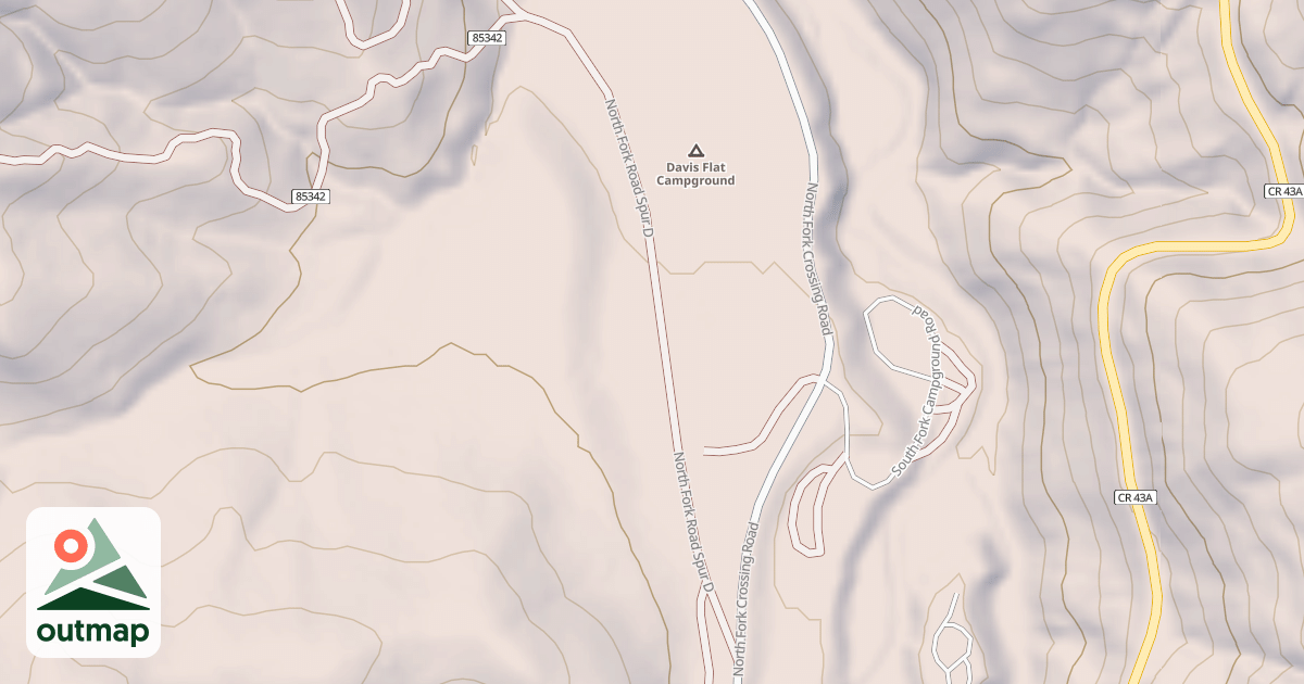 Map of NORTH FORK SPUR D