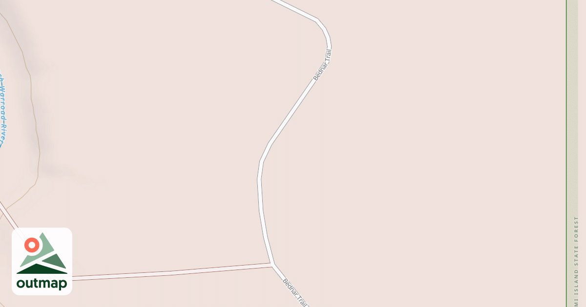 Map of Warroad/Roseau Trails