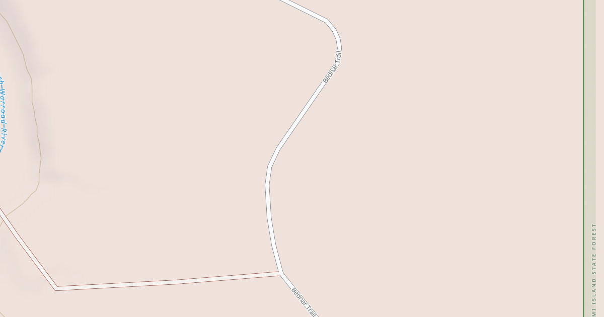 Map preview of Warroad/Roseau Trails