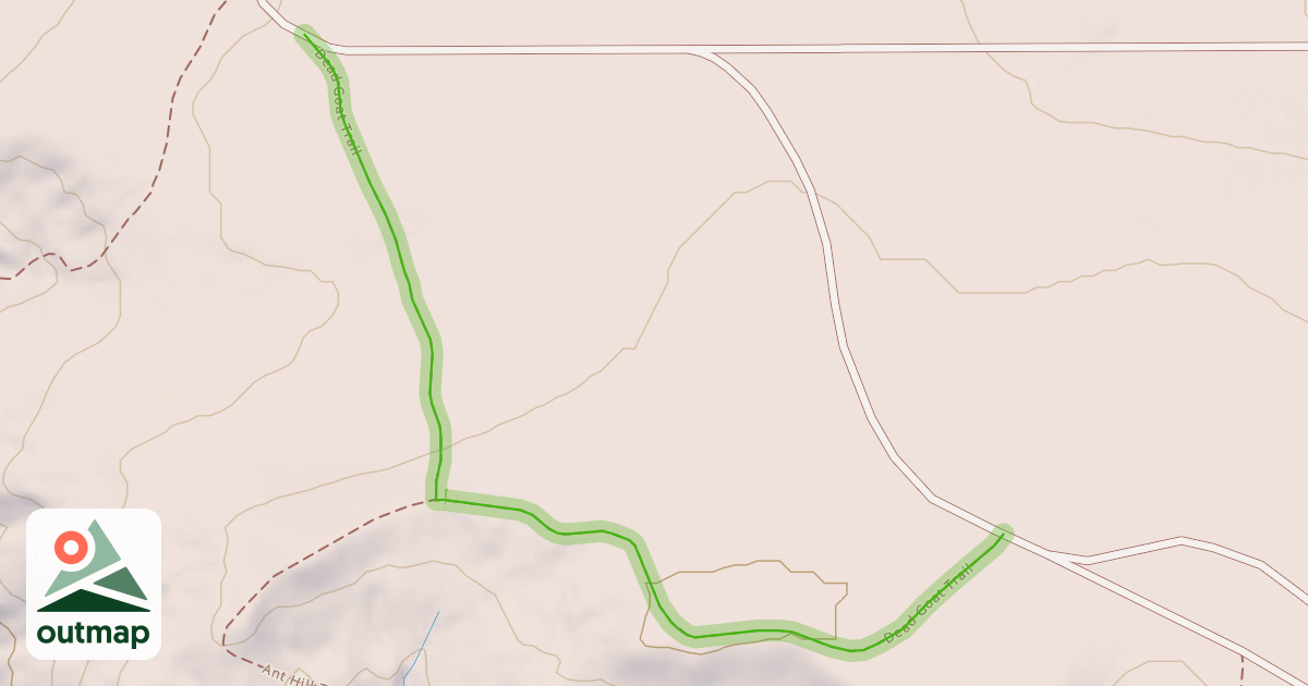 Map of Dead Goat Trail