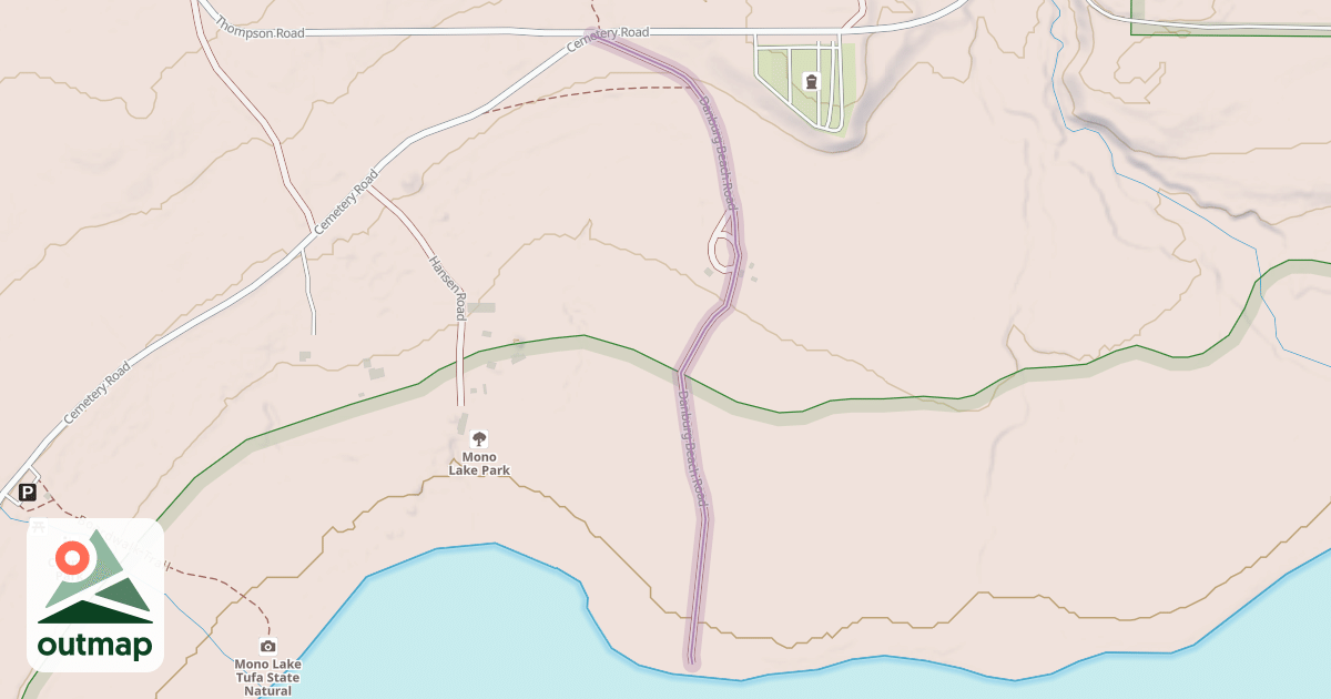 Map of Danburg Beach Road