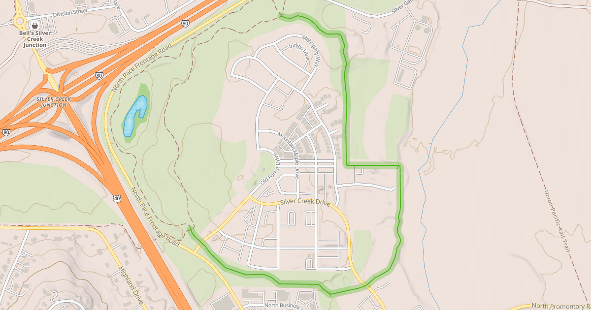 Map preview of Silver Creek Trail