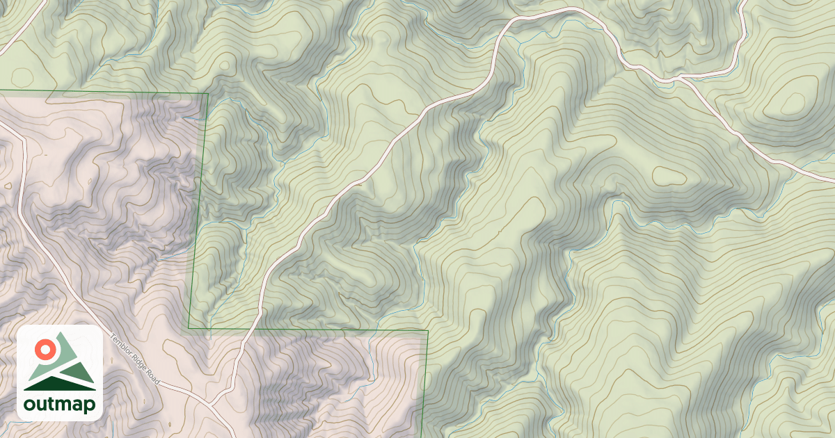 Map of 16049: Temblor Ridge