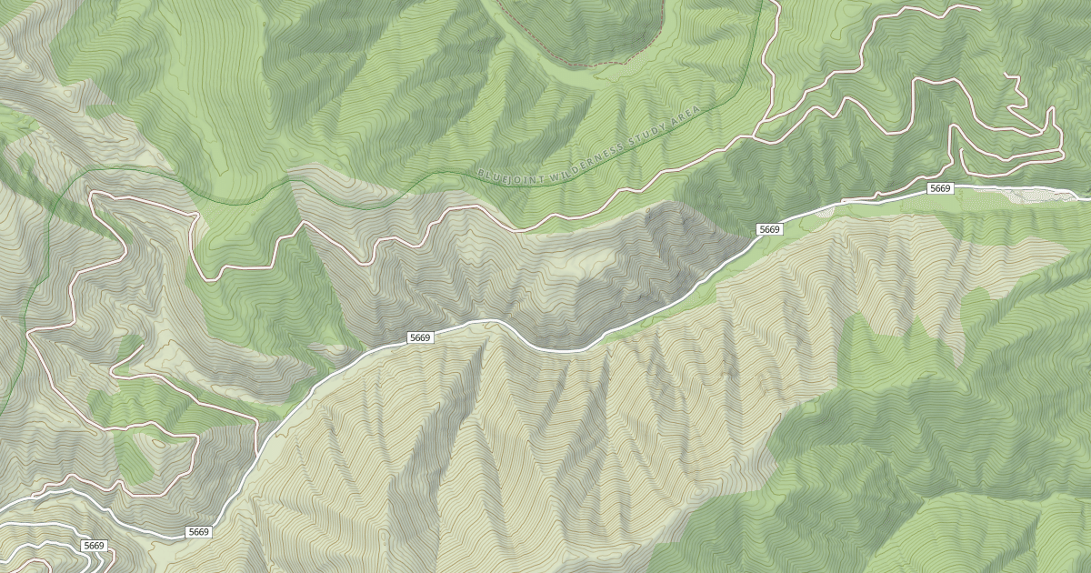 Map preview of (FDR) WOODS RIDGE LOOP