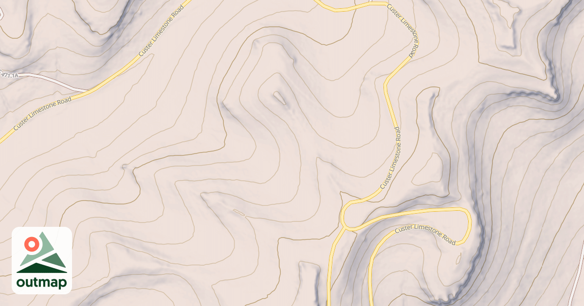 Map of LIGHTNING CREEK BR 1J
