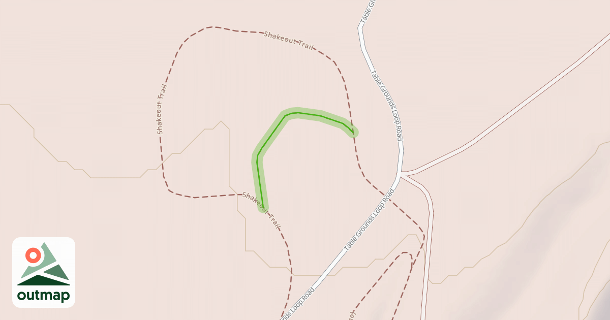 Map of Shakeout Trail