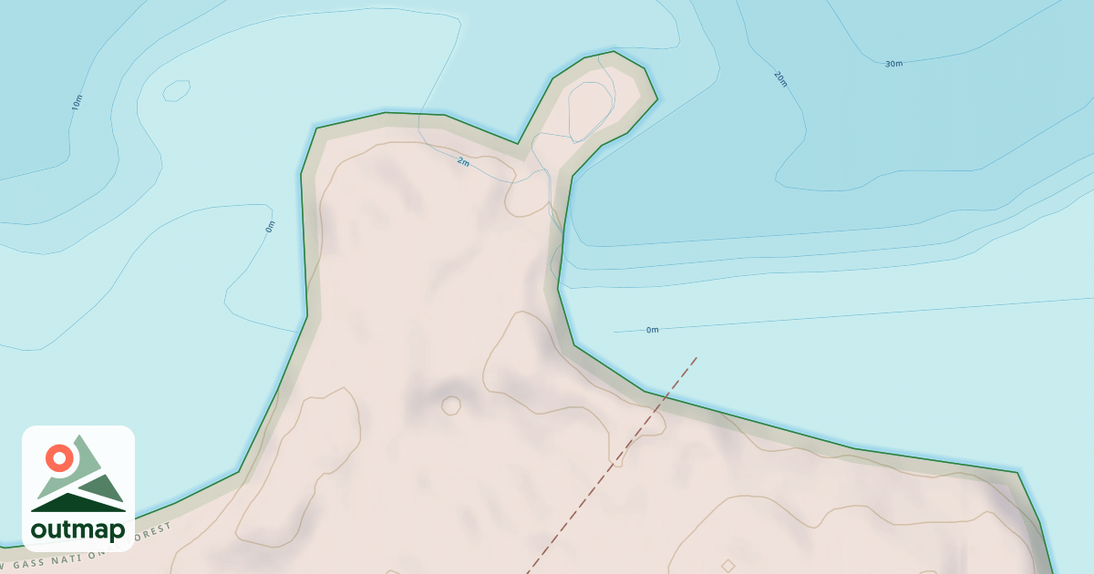 Map of CORNER BAY SPUR