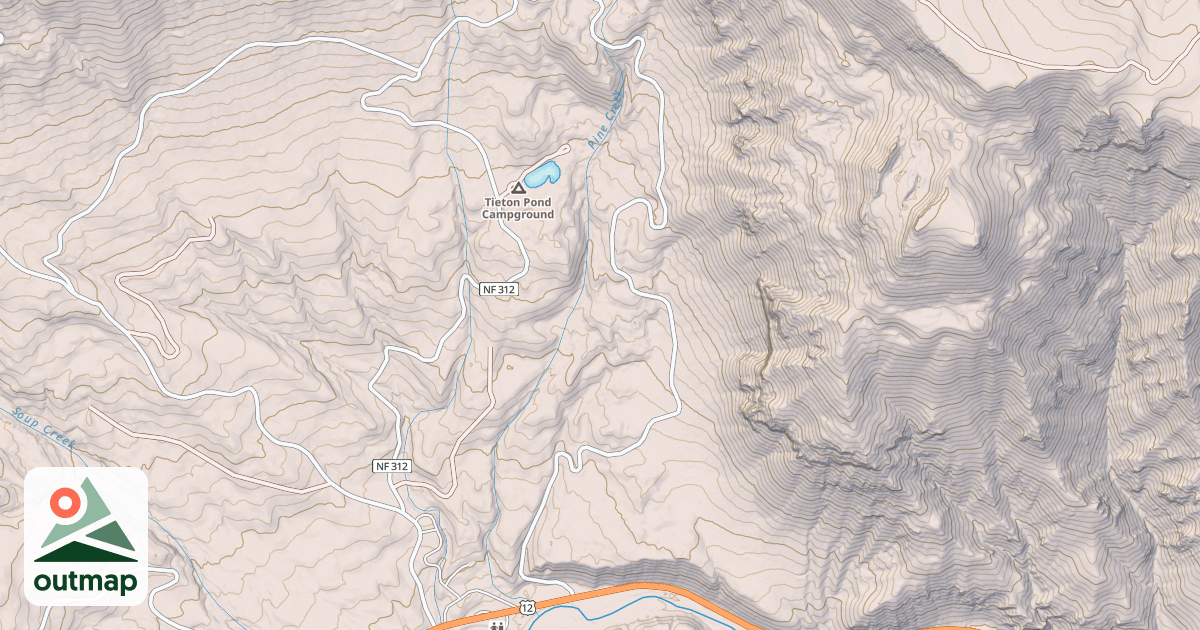 Map of PINE CREEK