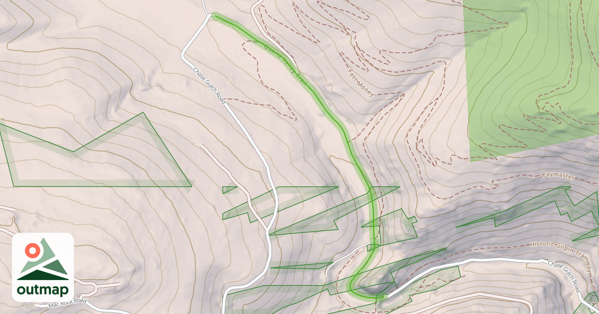 Map of Quartz Valley Trail