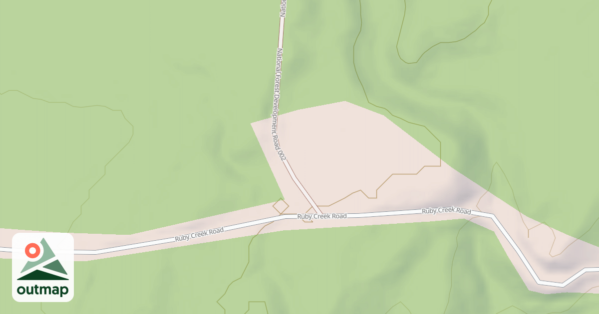 Map of RUBY CREEK